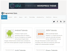 Tablet Screenshot of programmerguru.com